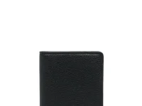Brioni кошелёк двойного сложения из зернистой кожи