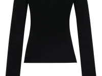Courrèges топ с открытой спиной в рубчик