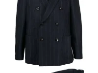 Lardini двубортный костюм в полоску