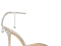 Jimmy Choo Saeda 100 лодочки с кристаллами, золотой