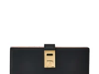 Ferragamo Hug continental кошелёк из телячьей кожи, чёрный/пудровый