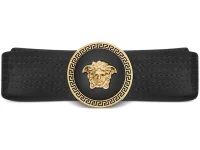 Versace заколка для волос с бляшкой Медузы и декоративной строчкой