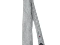 Brunello Cucinelli галстук в клетку с заострённым концом