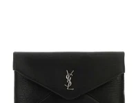 Saint Laurent клатч Large Envelope Pouch чёрный