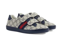 Gucci Ace GG Supreme кроссовки детские бежевые