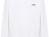 Jacquemus Le Hoodie Gros Grain — серое худи с рифлёным кантом