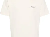 Jacquemus Le Gros Grain футболка с вышитым логотипом