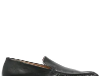 Marsèll Mocassino лоферы из зернистой телячьей кожи, чёрные