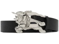 Burberry Knight ремень кожаный чёрный
