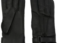 Zegna перчатки кожаные с тиснением логотипа