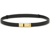 Ferragamo Hug пояс-ремень раздвижной чёрный