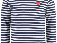 Comme Des Garçons Play полосатый лонгслив синий