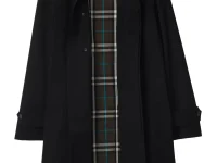 Burberry пальто-тренч с заострённым воротником