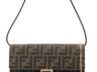 Fendi Baguette клатч табачно-коричневый