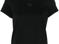 Alexander Wang футболка puff logo shrunken с объёмным принтом