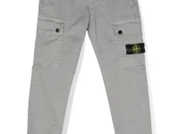 Stone Island Junior карго-брюки с нашивкой Compass