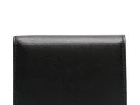 Comme Des Garçons Wallet кошелёк двойного сложения из зернистой телячьей кожи