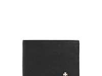 Vivienne Westwood Man Billfold — чёрный кошелёк из фактурной искусственной кожи