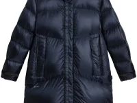 Woolrich стёганый пуховик с капюшоном на кулиске