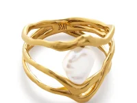 Monica Vinader x Amy Powney Keshi-Pearl Ring