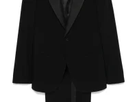 Giorgio Armani однобортный костюм из шерсти и шёлка