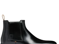 Santoni Easy — чёрные кожаные челси
