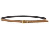 Saint Laurent ремень extra thin Cassandre коричневый