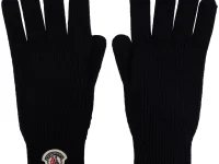 Moncler перчатки с логотип-нашивкой