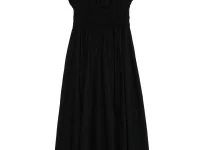 DÔEN Quinn midi dress — чёрное платье из органического хлопка