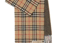 Burberry шарф reversible checked cashmere