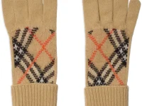 Burberry перчатки с узором «нова чек»