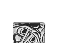 Philipp Plein Smile — кошелёк двойного сложения, серый, телячья кожа
