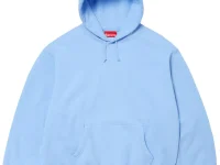 Supreme худи с атласной аппликацией «Light Blue»