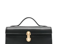 Savette Symmetry Pochette — клатч из телячьей кожи, чёрный