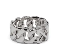 Off-White кольцо Arrow ring серебряный