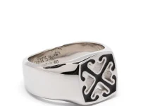 Off-White Enamel Arrow — кольцо с гравировкой