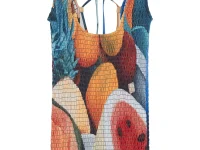 Donde Esteban Salpicon mini dress — оранжевый