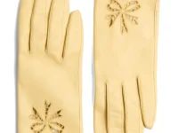 Valentino Garavani Vlogo Signature перчатки жёлтые