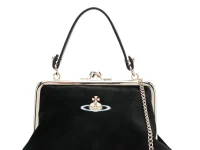 Vivienne Westwood Granny Frame клатч через плечо, чёрный бархат