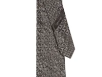 Ferragamo галстук Diagonal Gancini Jacquard