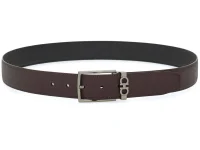 Ferragamo Reversible Belt коричневый/чёрный двусторонний ремень из кожи телёнка