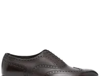 Santoni кожаные оксфорды коричневые