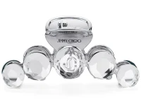 Jimmy Choo краб для волос с кристаллами серебряный