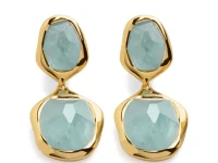 Monica Vinader Odyssey Earrings — подвески с аквамарином