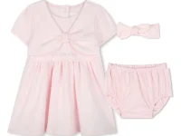 Givenchy Kids комплект: платье, шорты-бомбер и повязка на голову
