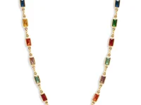 Nialaya Jewelry прямоугольная теннисная цепь с цирконием
