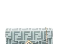 Fendi FF Diamonds Continental кошелёк синий