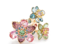Swarovski Idyllia ring — кольцо с цветочным мотивом, золотой