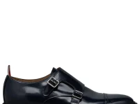 Thom Browne оксфорды с двойными монк-ремешками из полированной кожи спаззолато