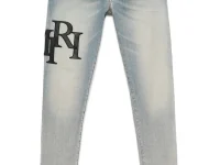 Amiri Staggered Logo Skinny Jeans